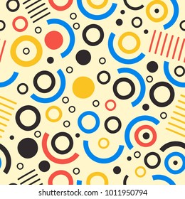 Colorful Abstract Seamless Pattern for Printing, Website ,Fabric , Cards etc. : Vector Illustration