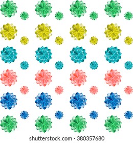 Colorful abstract seamless pattern repeated horizontally