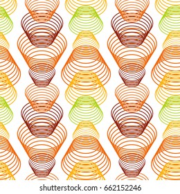 Colorful abstract seamless pattern. Repeating geometric shapes. Vector clip art.