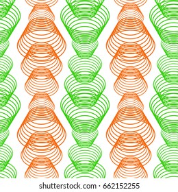 Colorful abstract seamless pattern. Repeating geometric shapes. Vector clip art.