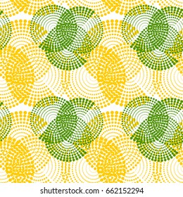 Colorful abstract seamless pattern. Repeating geometric shapes. Vector clip art.
