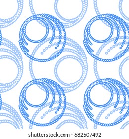 Colorful abstract seamless pattern. Repeating geometric shapes. Vector clip art.