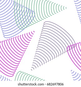 Colorful abstract seamless pattern. Repeating geometric shapes. Vector clip art.