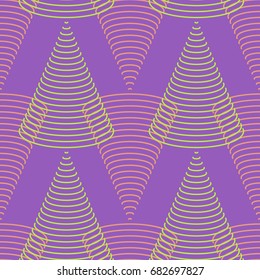 Colorful abstract seamless pattern. Repeating geometric shapes. Vector clip art.