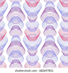 Colorful abstract seamless pattern. Repeating geometric shapes. Vector clip art.