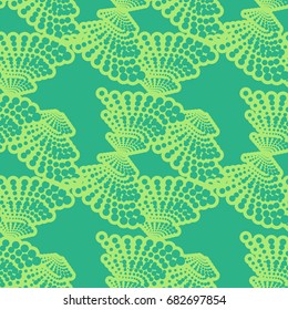 Colorful abstract seamless pattern. Repeating geometric shapes. Vector clip art.