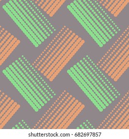 Colorful abstract seamless pattern. Repeating geometric shapes. Vector clip art.