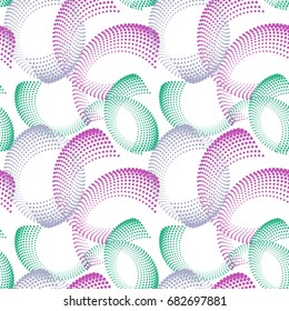 Colorful abstract seamless pattern. Repeating geometric shapes. Vector clip art.