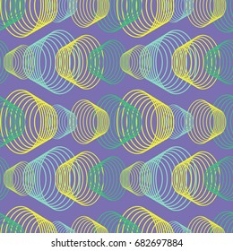 Colorful abstract seamless pattern. Repeating geometric shapes. Vector clip art.
