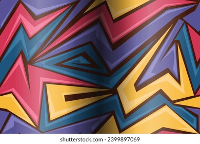 colorful abstract seamless pattern in vector for background, wallpaper, fabric, wrapping paper, digital motif, etc.