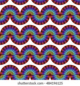 Colorful abstract seamless pattern. Vector Illustration