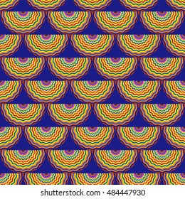 Colorful abstract seamless pattern. Vector Illustration