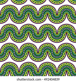 Colorful abstract seamless pattern. Vector Illustration