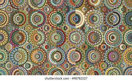 Colorful abstract seamless pattern. Vector Illustration