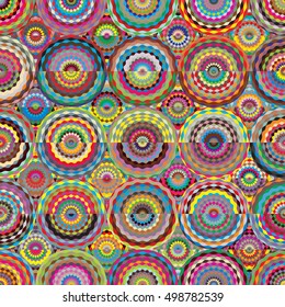 Colorful abstract seamless pattern. Vector Illustration