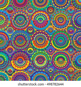 Colorful abstract seamless pattern. Vector Illustration