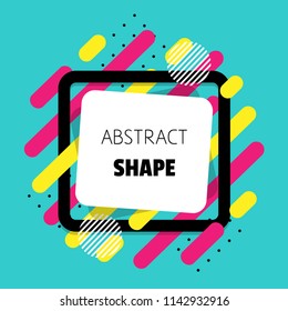 Colorful abstract shape