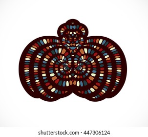 Colorful abstract shape. 