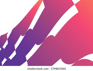 Colorful abstract shape background.Trend gradient. Fluid shapes composition.