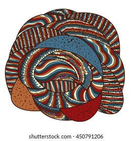 Colorful abstract shape. Illustration 10 version