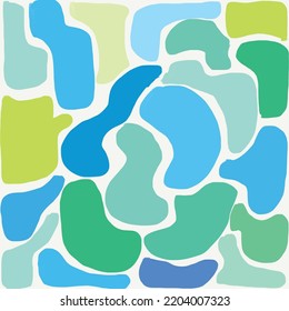 colorful abstract shape jigsaw background, art puzzle illustration art graphic idea