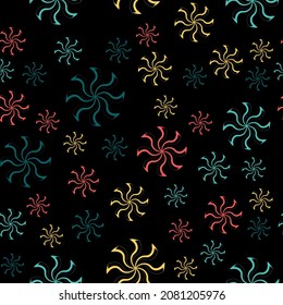 colorful abstract shape seamless pattern perfect for background or wallpaper