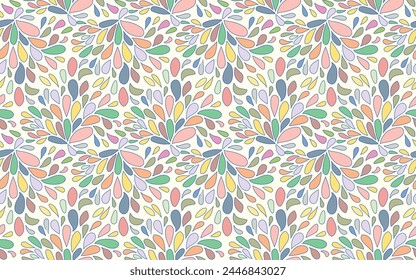 colorido forma abstracta patrón sin fisuras de moda Formas coloridas Vector textura diseño florales decoración ornamental ornamental decorativo