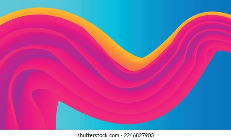 Colorful Abstract Shape wallpaper vector