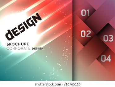 Colorful abstract shaped background.