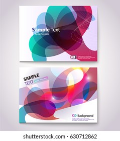 Colorful abstract shaped layout - EPS10 Design. 