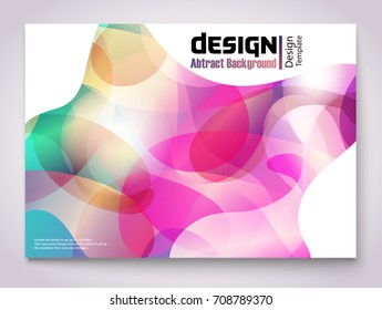 Colorful abstract shaped layout - EPS10 Design. 
