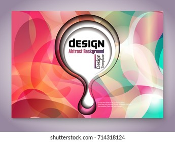 Colorful abstract shaped layout - EPS10 Design.