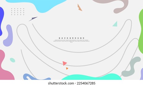 Colorful Abstract Shapes background design