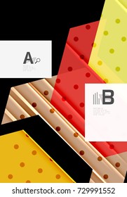 Colorful abstract shapes background. Minimalistic design