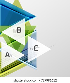 Colorful abstract shapes background. Minimalistic design