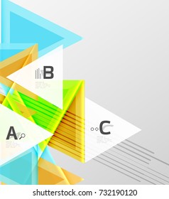 Colorful abstract shapes background. Minimalistic design