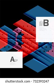 Colorful abstract shapes background. Minimalistic design