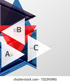 Colorful abstract shapes background. Minimalistic design