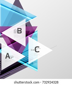 Colorful abstract shapes background. Minimalistic design