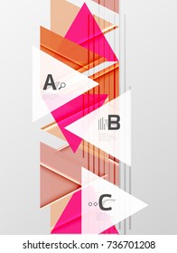 Colorful abstract shapes background. Minimalistic design
