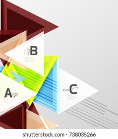 Colorful abstract shapes background. Minimalistic design