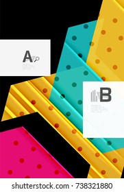 Colorful abstract shapes background. Minimalistic design