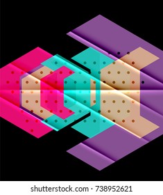 Colorful abstract shapes background. Minimalistic design