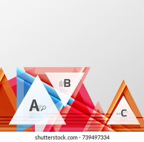 Colorful abstract shapes background. Minimalistic design