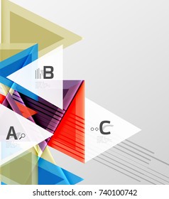 Colorful abstract shapes background. Minimalistic design