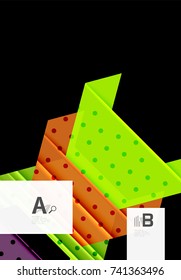 Colorful abstract shapes background. Minimalistic design