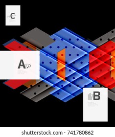 Colorful abstract shapes background. Minimalistic design