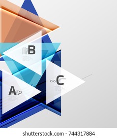 Colorful abstract shapes background. Minimalistic design