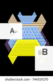 Colorful abstract shapes background. Minimalistic design