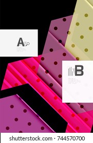 Colorful abstract shapes background. Minimalistic design